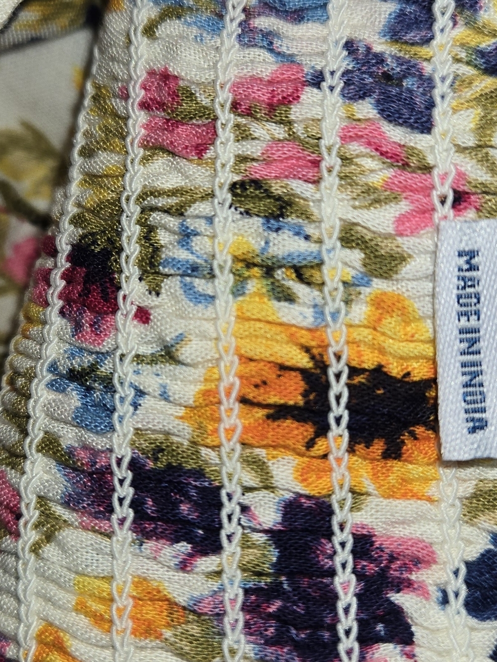 Old Navy Floral Tiered Midi Skirt - Yellow & Multi (NOWT) - Picture 5 of 5